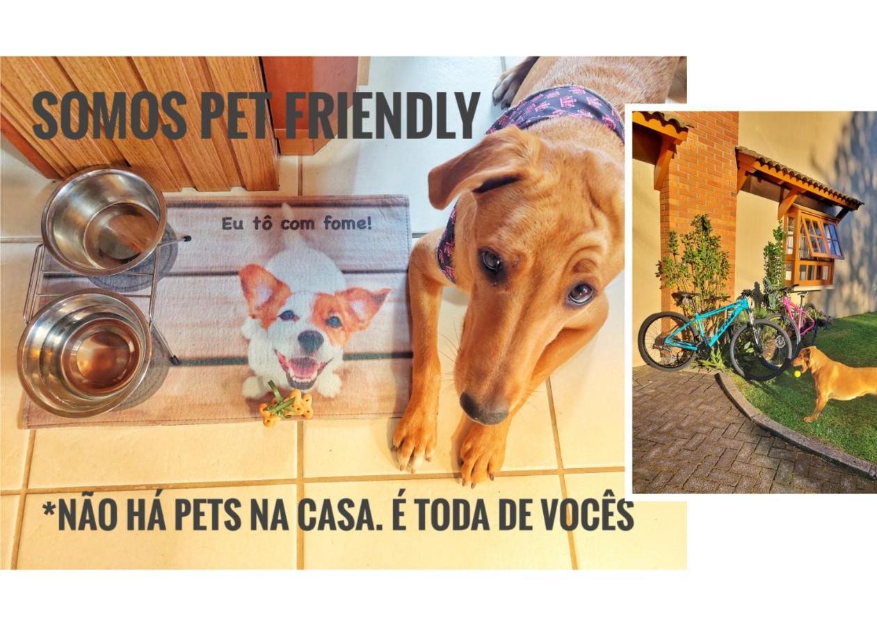 Incrivel Casa Com Hidro-Bikes-Centro De Gramado 3Q Villa Buitenkant foto