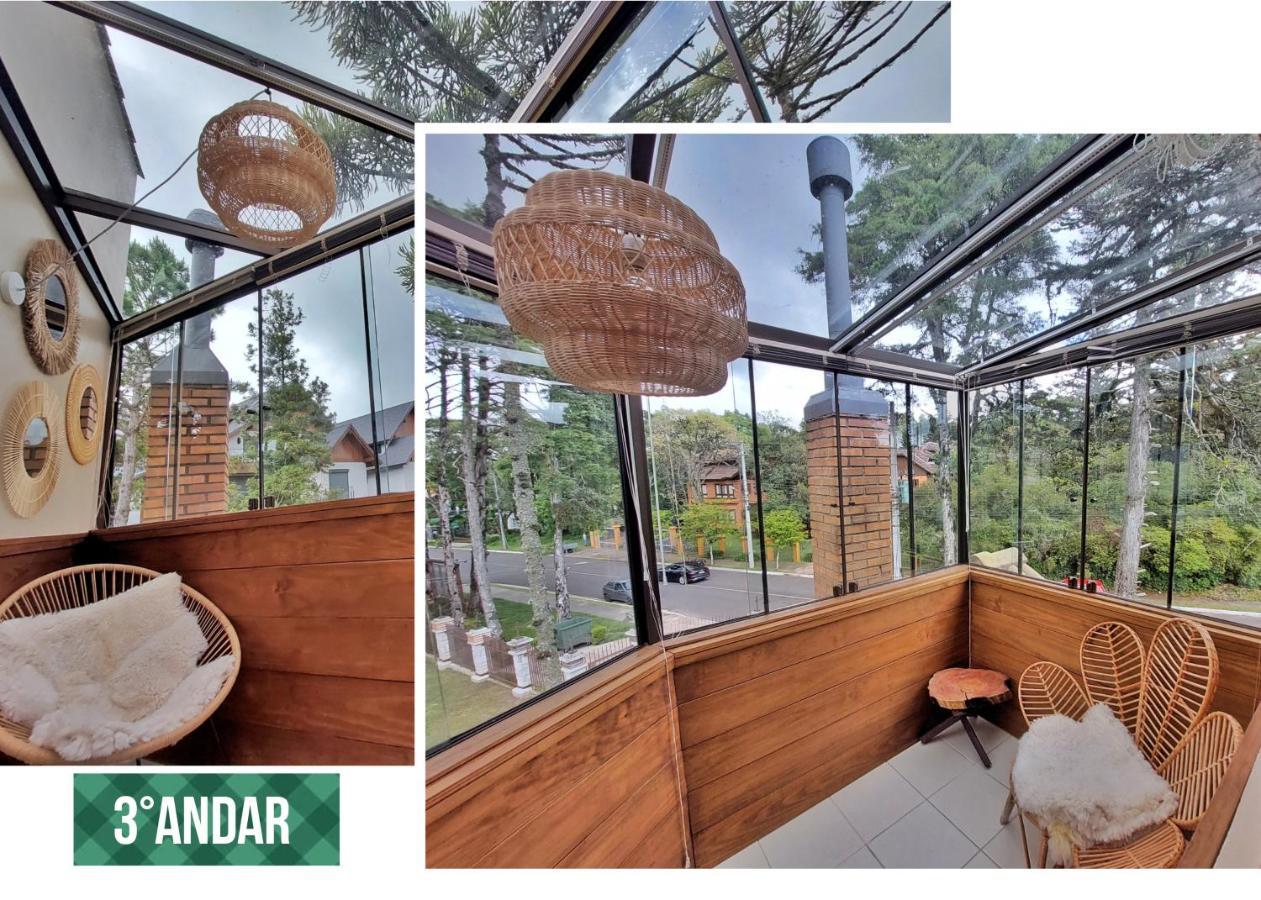 Incrivel Casa Com Hidro-Bikes-Centro De Gramado 3Q Villa Buitenkant foto